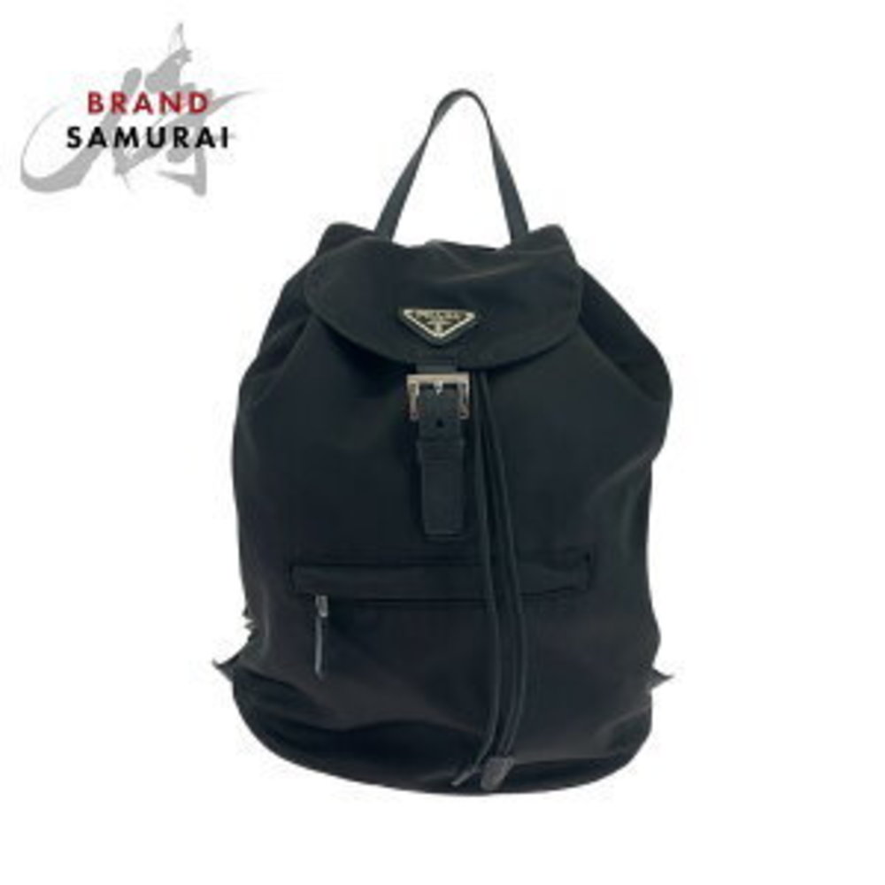 Prada Nylon Triangular Backpack Tessuto Black - image 2